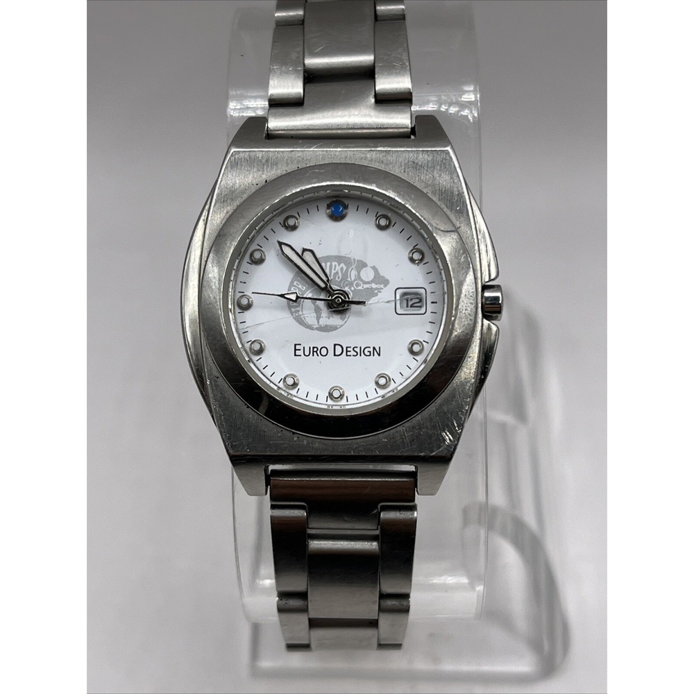 Authentic Euro Design Watch Expo Printemps Quebec Stainless Steel Band- Working
